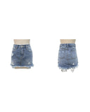 De-Stress Jean Skirt